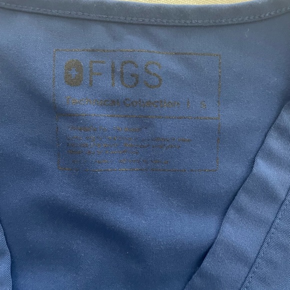 FIGS Denim Catarina Scrub Top - Picture 3 of 3